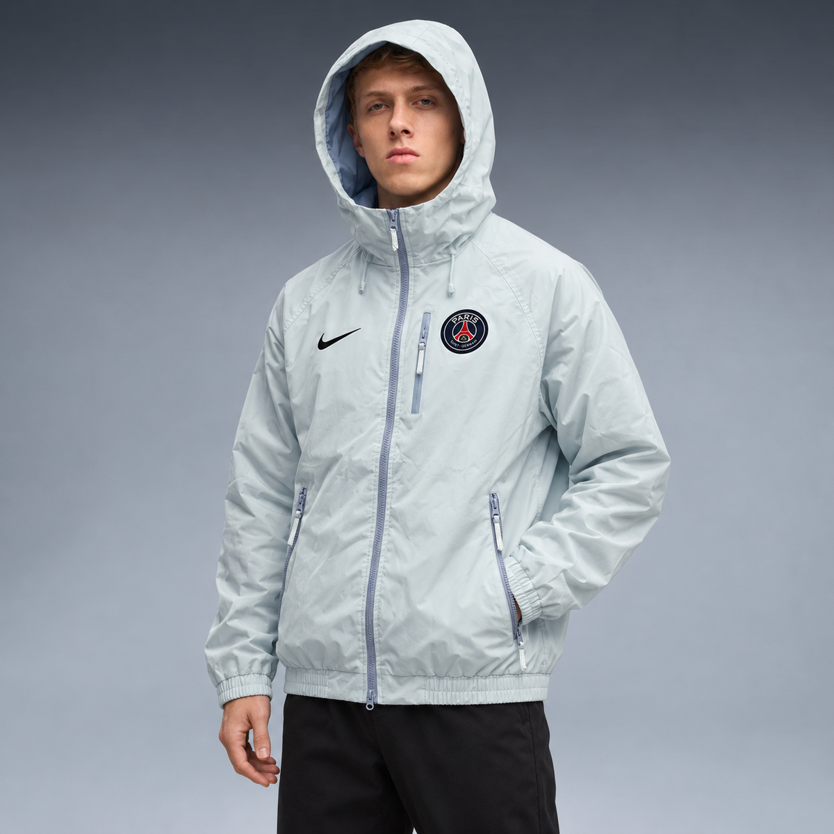 fd-gen yp-nike-paris-saint-germain-windbreaker-72510--light-blue tres-quartos