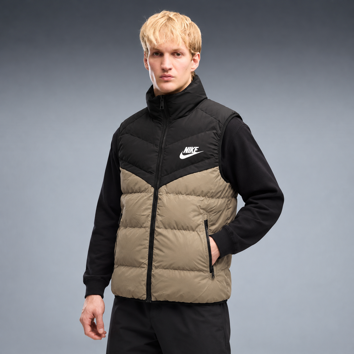 fd-gen yp-nike-puffer-vest-36719--khaki-black tres-quartos