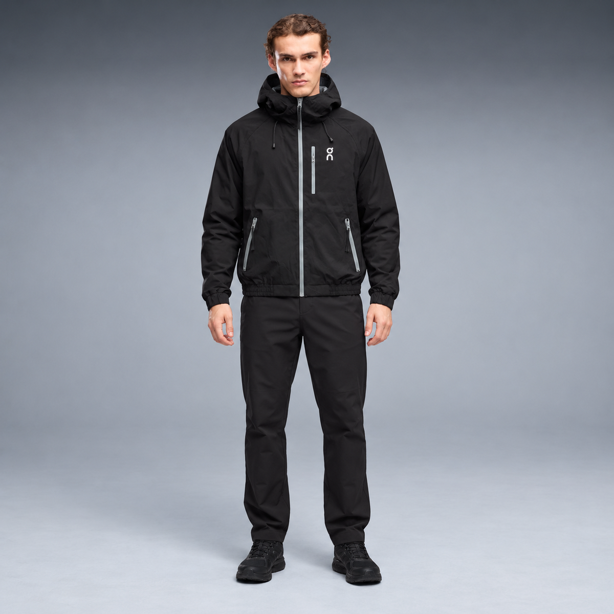 fd-gen yp-on-hooded-windbreaker-03286--black frente