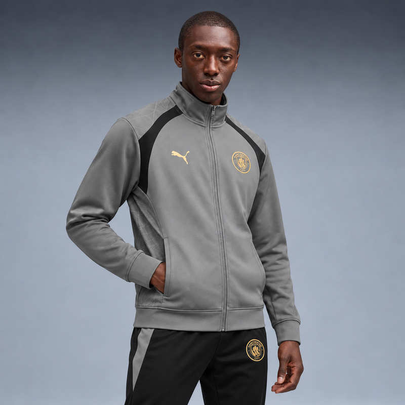fd-gen yp-puma-manchester-city-tracksuit-grey-black-gold-074 tres-quartos