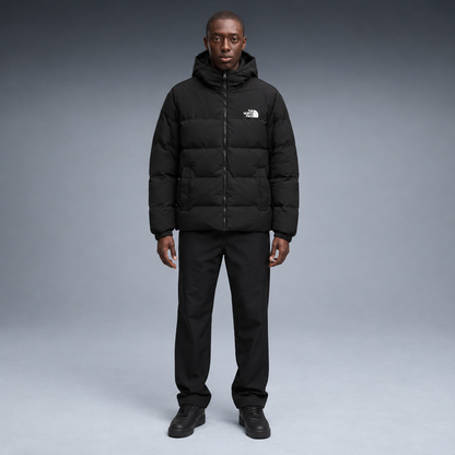 fd-gen yp-the-north-face-hooded-puffer-jacket-97594--black frente