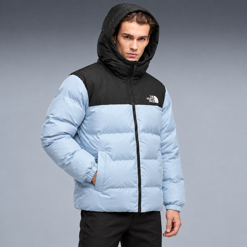 fd-gen yp-the-north-face-hooded-puffer-jacket-97594--light-blue-black tres-quartos