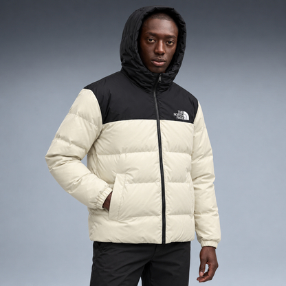 fd-gen yp-the-north-face-hooded-puffer-jacket-97594--off-white-black tres-quartos
