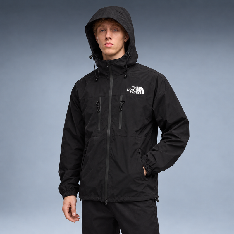 fd-gen yp-the-north-face-hooded-windbreaker-black-light-blue-cream-064 tres-quartos