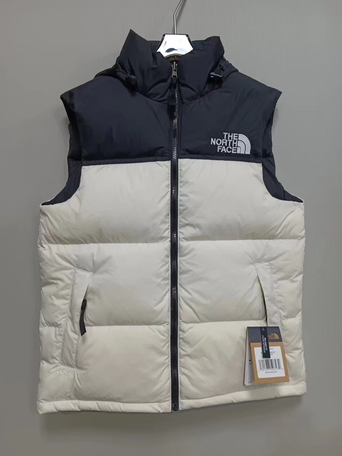The North Face Puffer Vest - Black/Cream