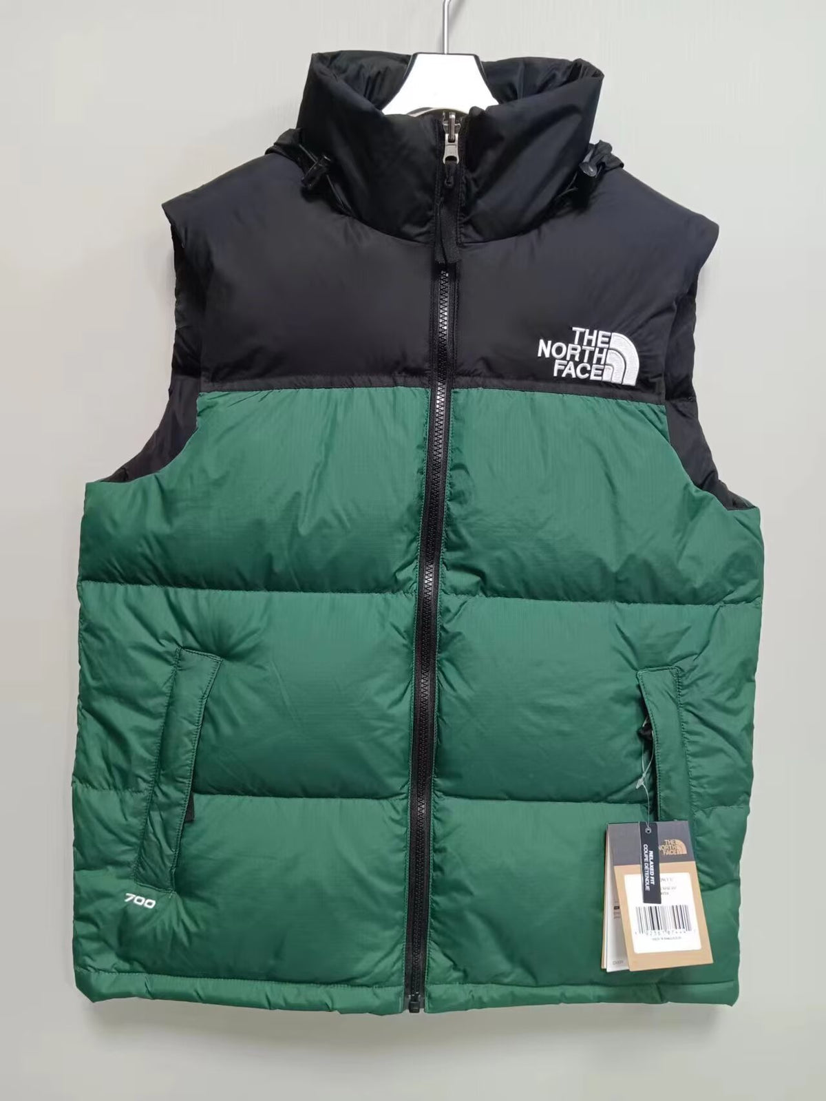 The North Face Puffer Vest - Green/Black