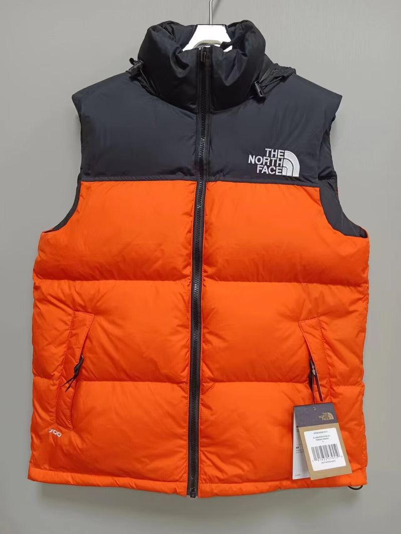 The North Face Puffer Vest - Orange/Black