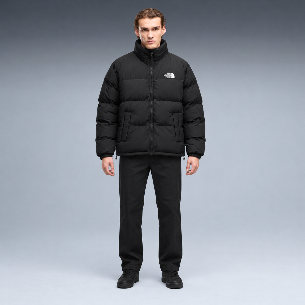 fd-gen yp-the-north-face-stand-collar-puffer-jacket-97598--black frente