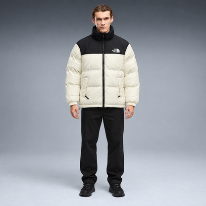 fd-gen yp-the-north-face-stand-collar-puffer-jacket-97598--off-white-black frente