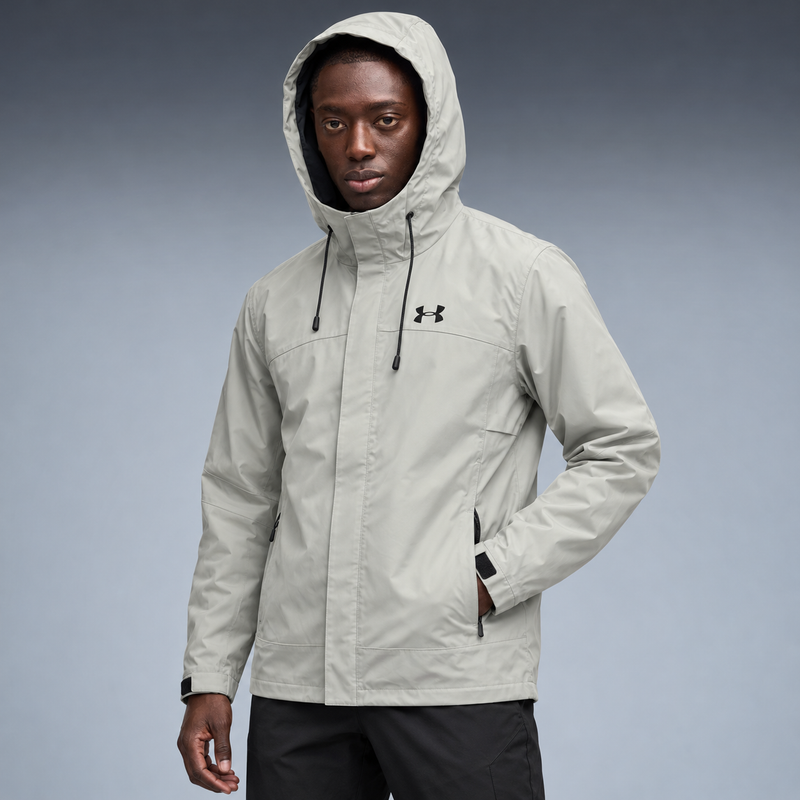 fd-gen yp-under-armour-hooded-windbreaker-50887--light-grey tres-quartos