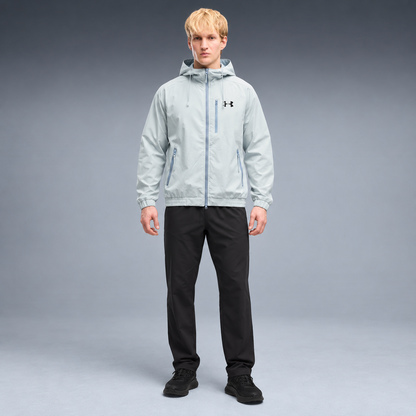 fd-gen yp-under-armour-hooded-windbreaker-72522--light-grey-light-blue frente