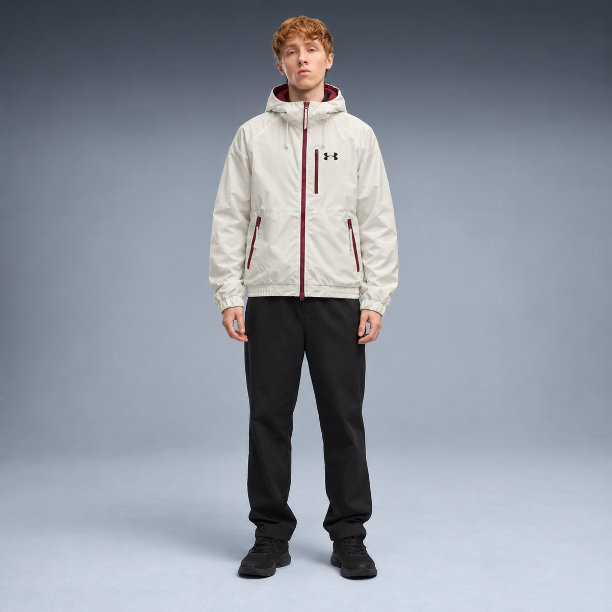 fd-gen yp-under-armour-hooded-windbreaker-72522--off-white-burgundy frente